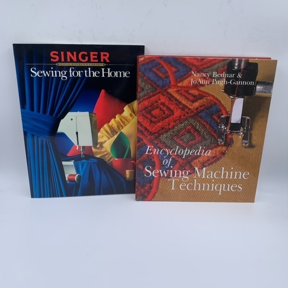 Lot of 2 Sewing Books: Singer Sewing for the‎ Home & Encyclopedia of Techniques